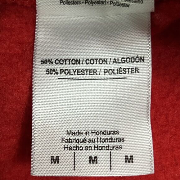 CANADA Flag Hoodie Sweater Men’s Medium Red Maple Leaf Hooded Sweatshirt Gildan - Picture 8 of 12